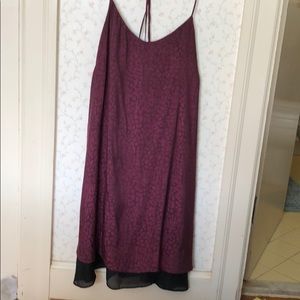 Purple patterned dress